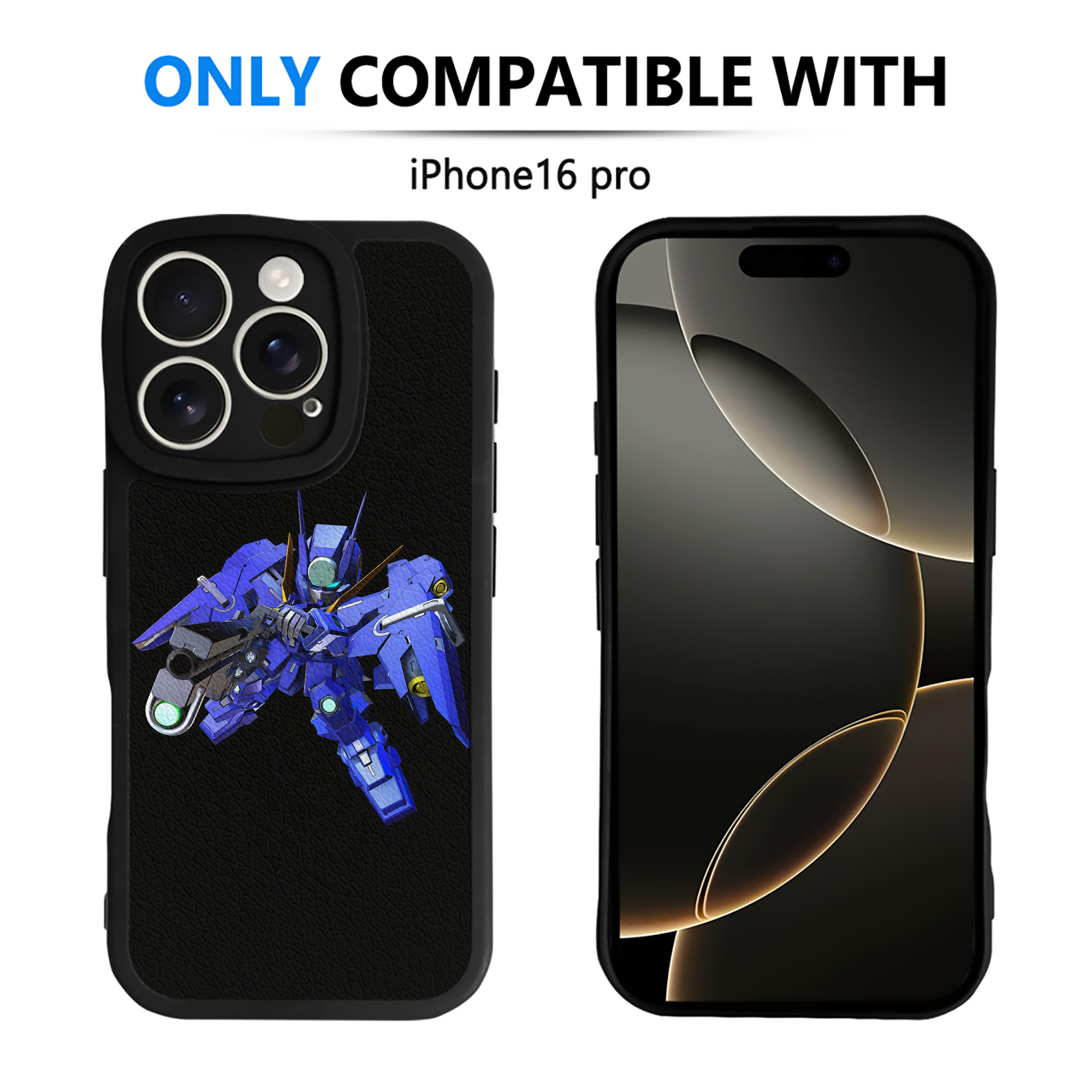 （画像用） 機動戦士ガンダム Mobile Suit Gundam 【iPhone 16シリーズ対応】シリコンスマホケース（レザー調） 材質：シリコン